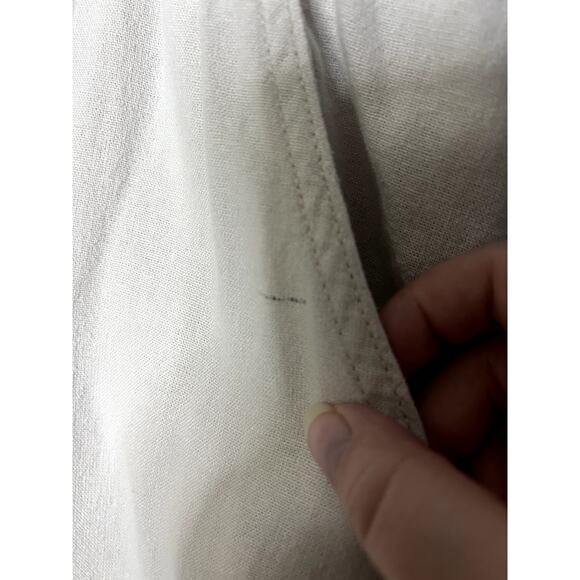 St John's Bay Linen Blend Cream Capri/Cropped Pants Jogger Bottoms Petite XL - Picture 3 of 9